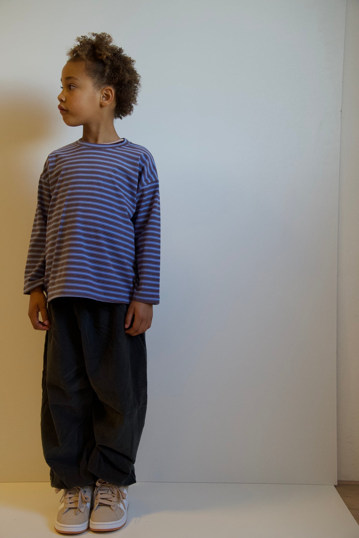 Corduroy Balloon Pants - Charcoal