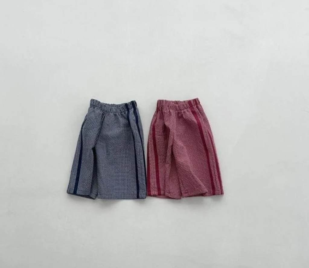 Retro Check Pants – Red