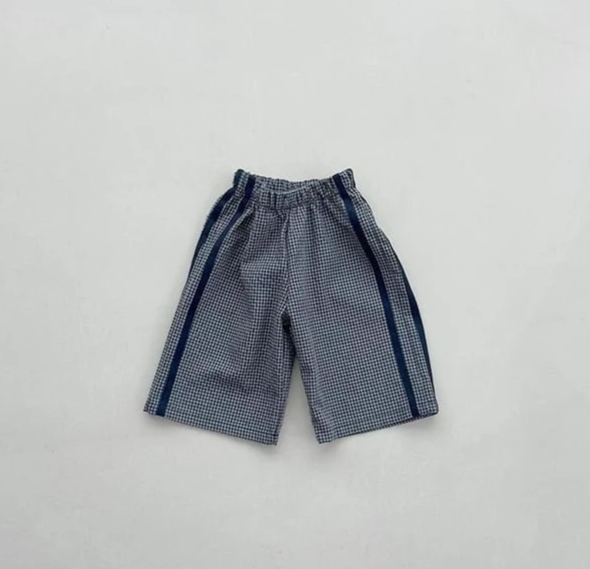 Retro Check Pants – Navy