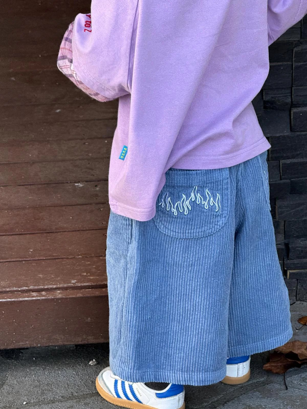 Blaze Cord Pants blue flame