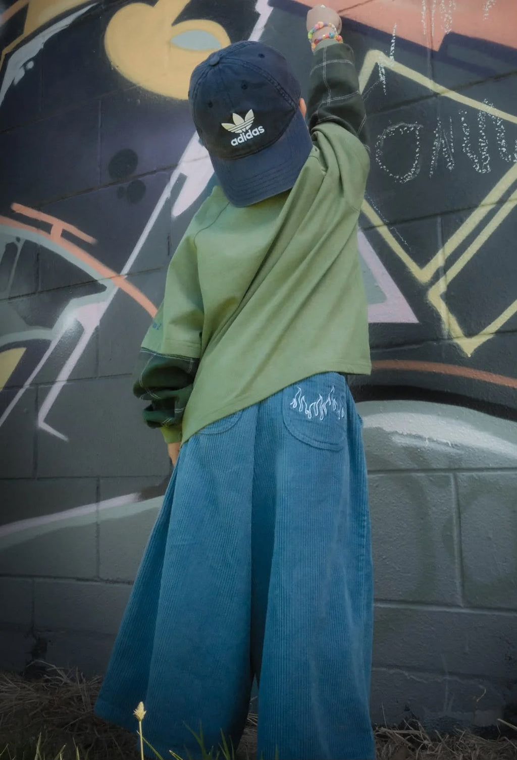 Blaze Cord Pants blue flame