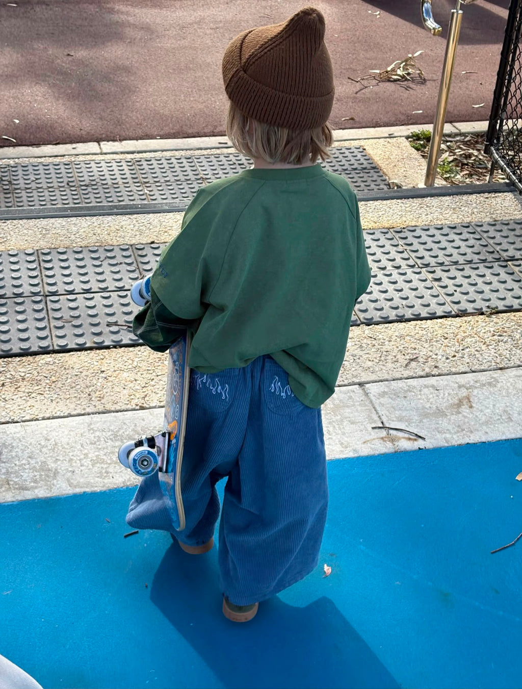 Blaze Cord Pants blue flame