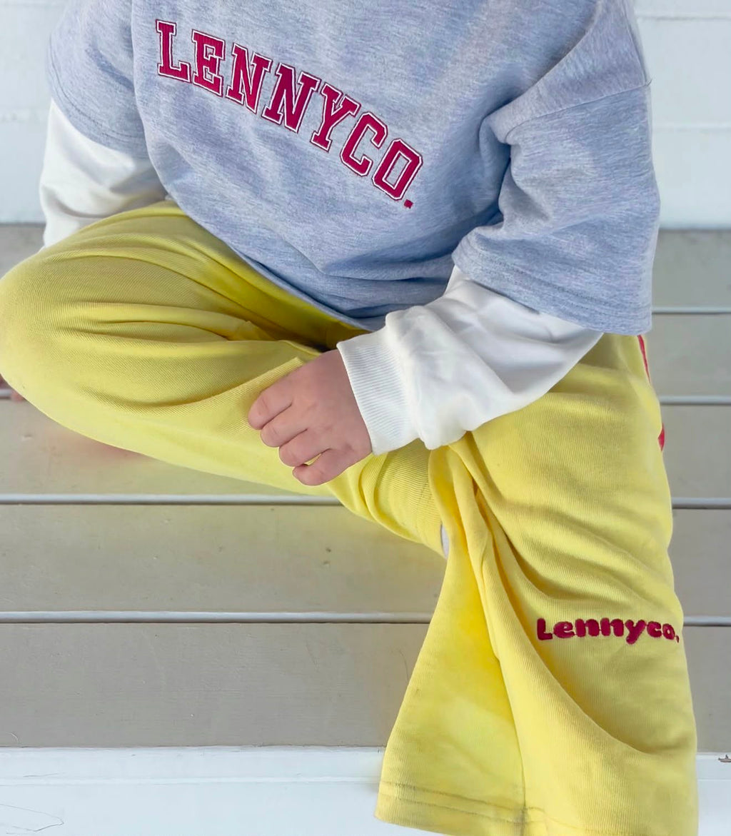 Kids Yellow Racer Pants