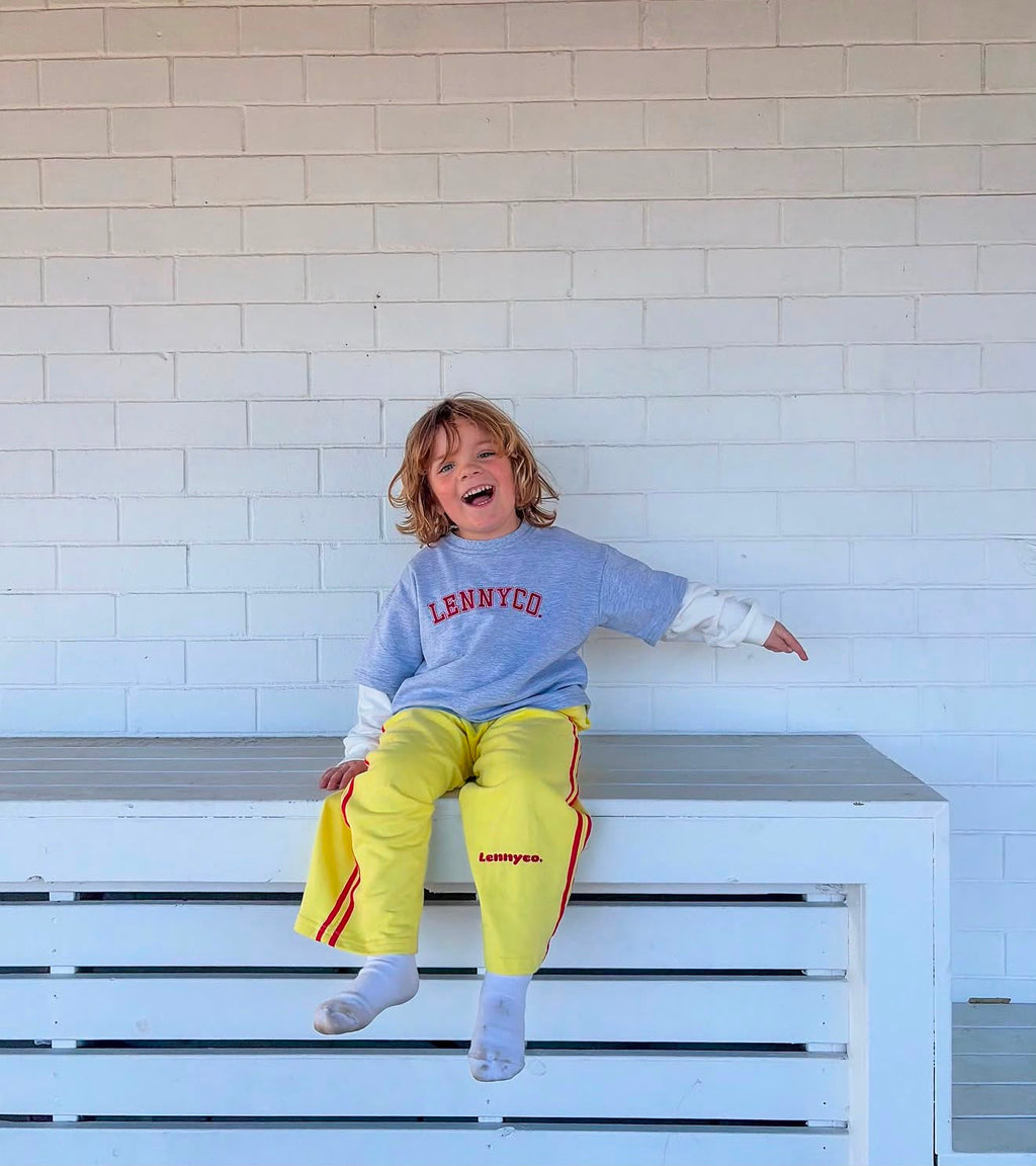 Kids Yellow Racer Pants