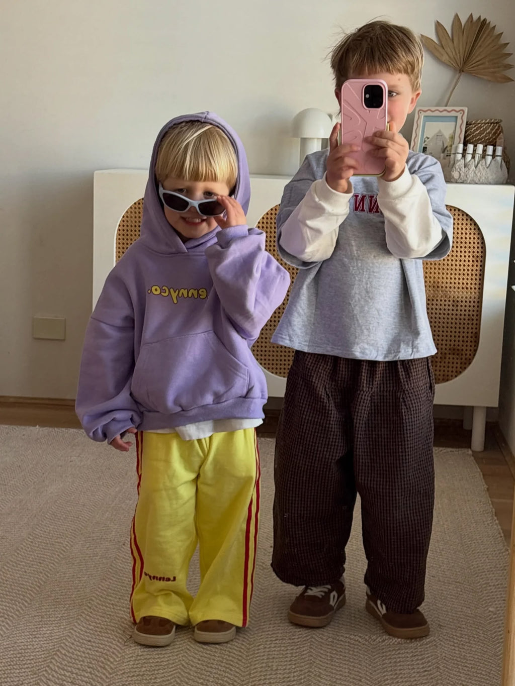 Kids Yellow Racer Pants