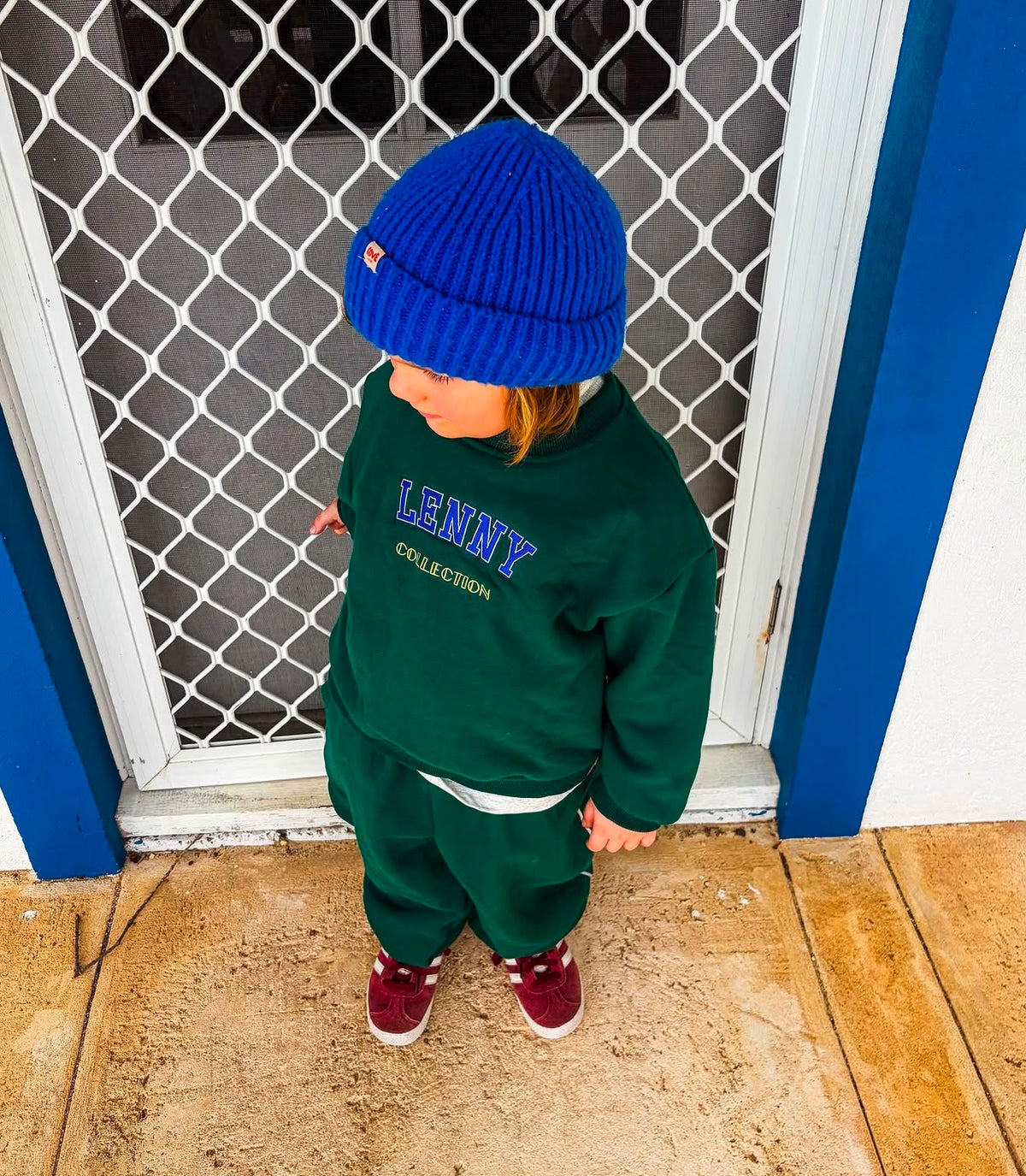 Tracksuit Set – Emerald Green/Grey