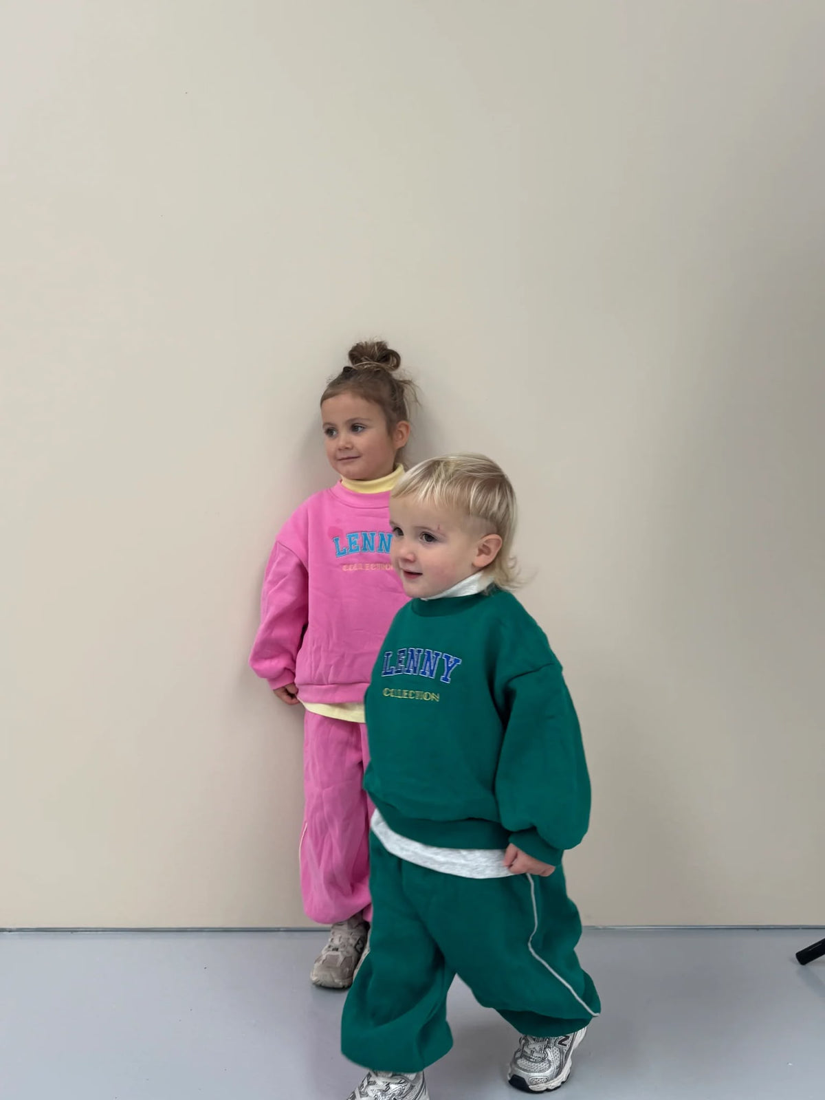 Tracksuit Set – Emerald Green/Grey