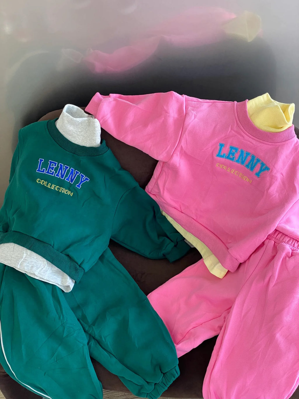 Tracksuit Set – Emerald Green/Grey