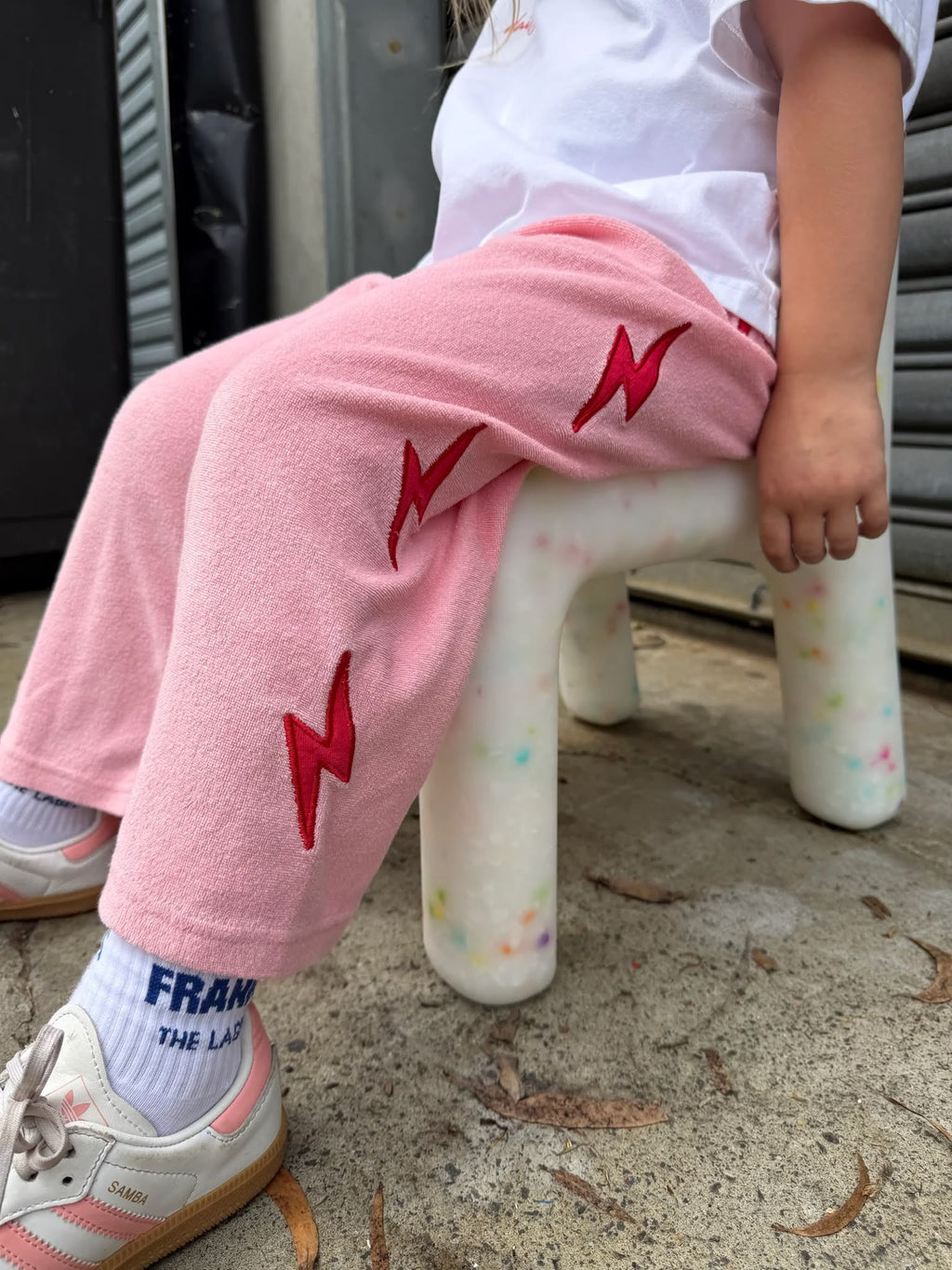 Lightning Terry Pant - Pink