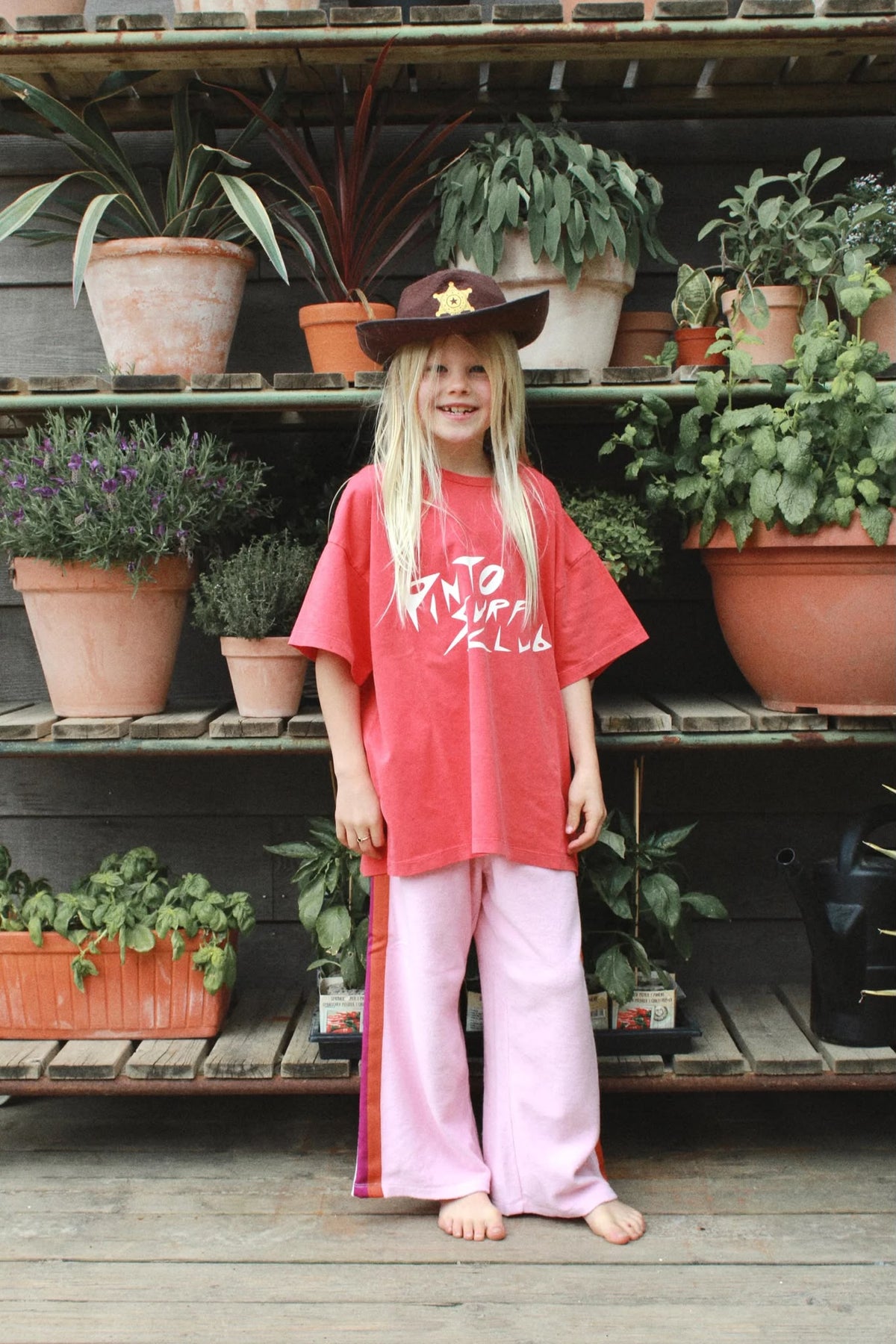 Pinto Surfclub Tee - Faded Red