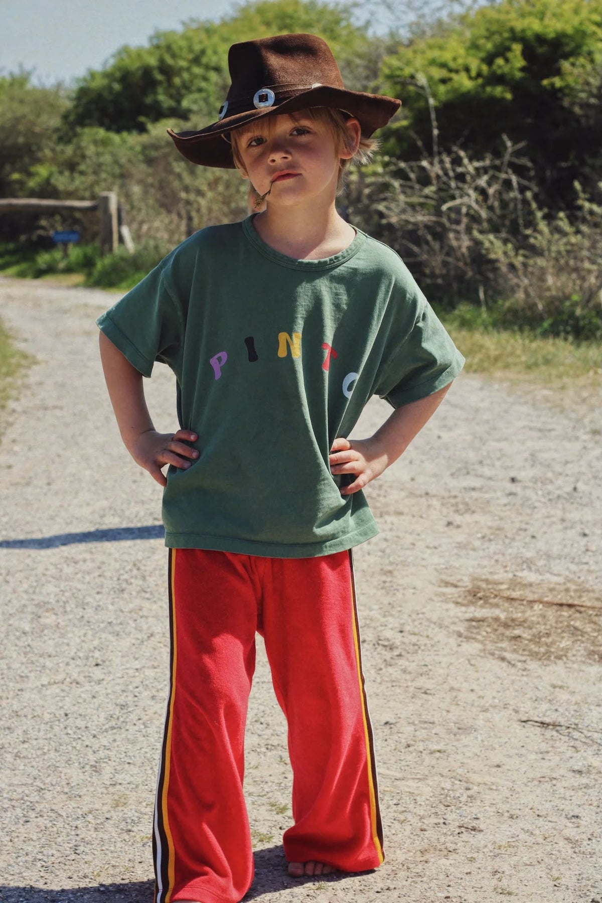 Pinto Tee - Green Multi Colour