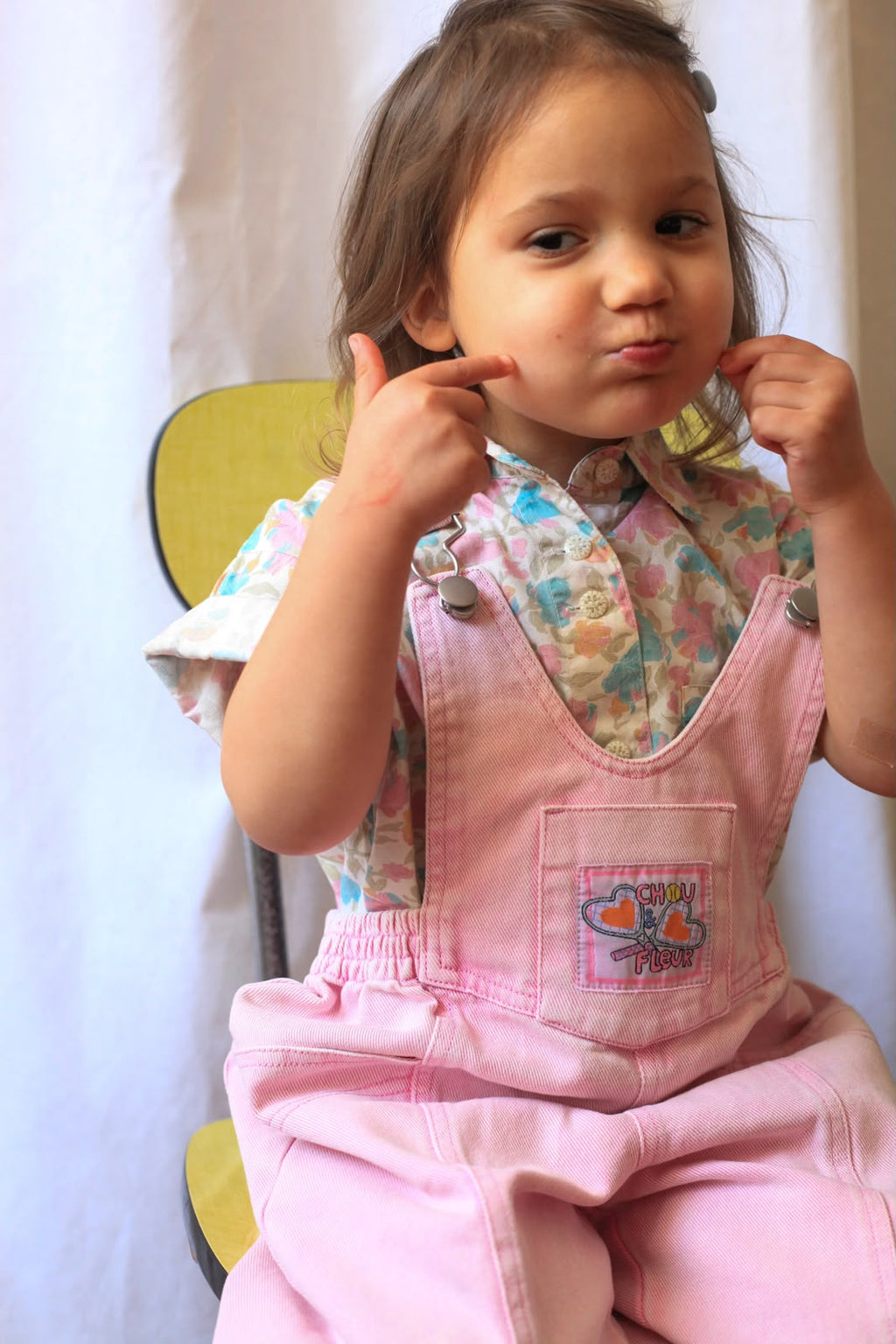 Josie Pink overalls