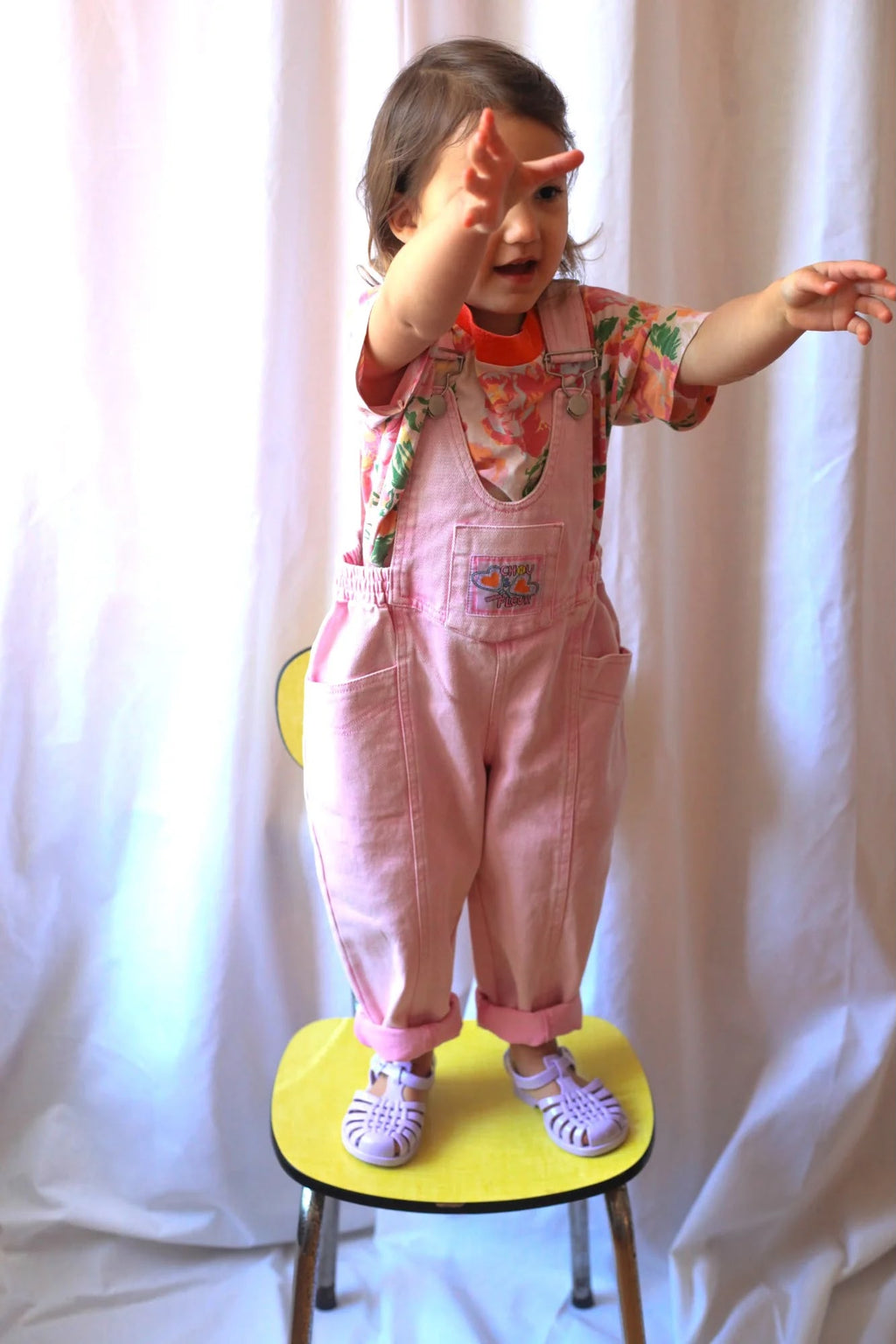 Josie Pink overalls