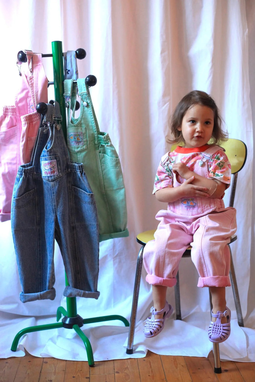 Josie Pink overalls