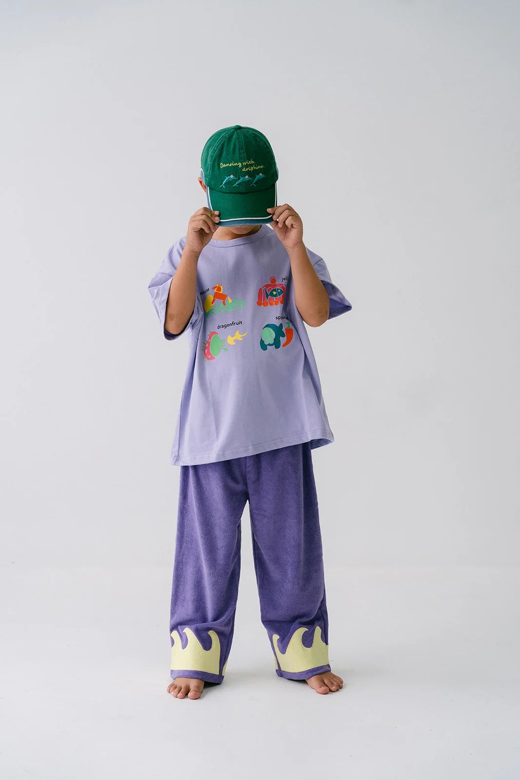 Wave Pants – Purple / Yellow