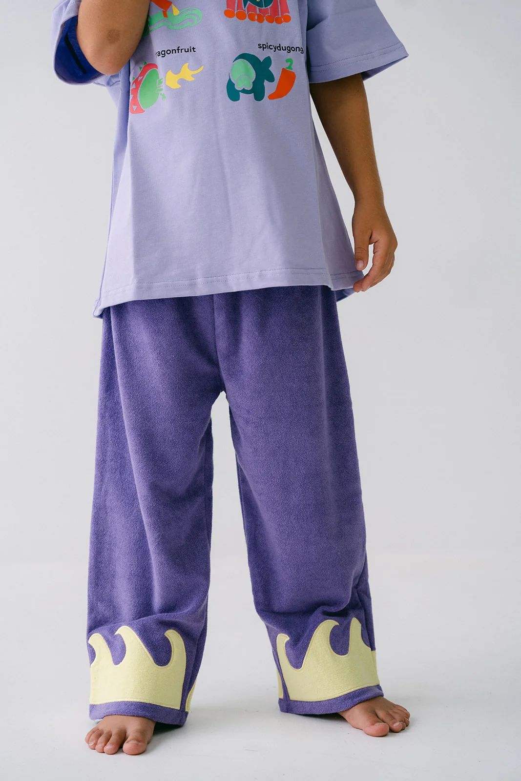 Wave Pants – Purple / Yellow