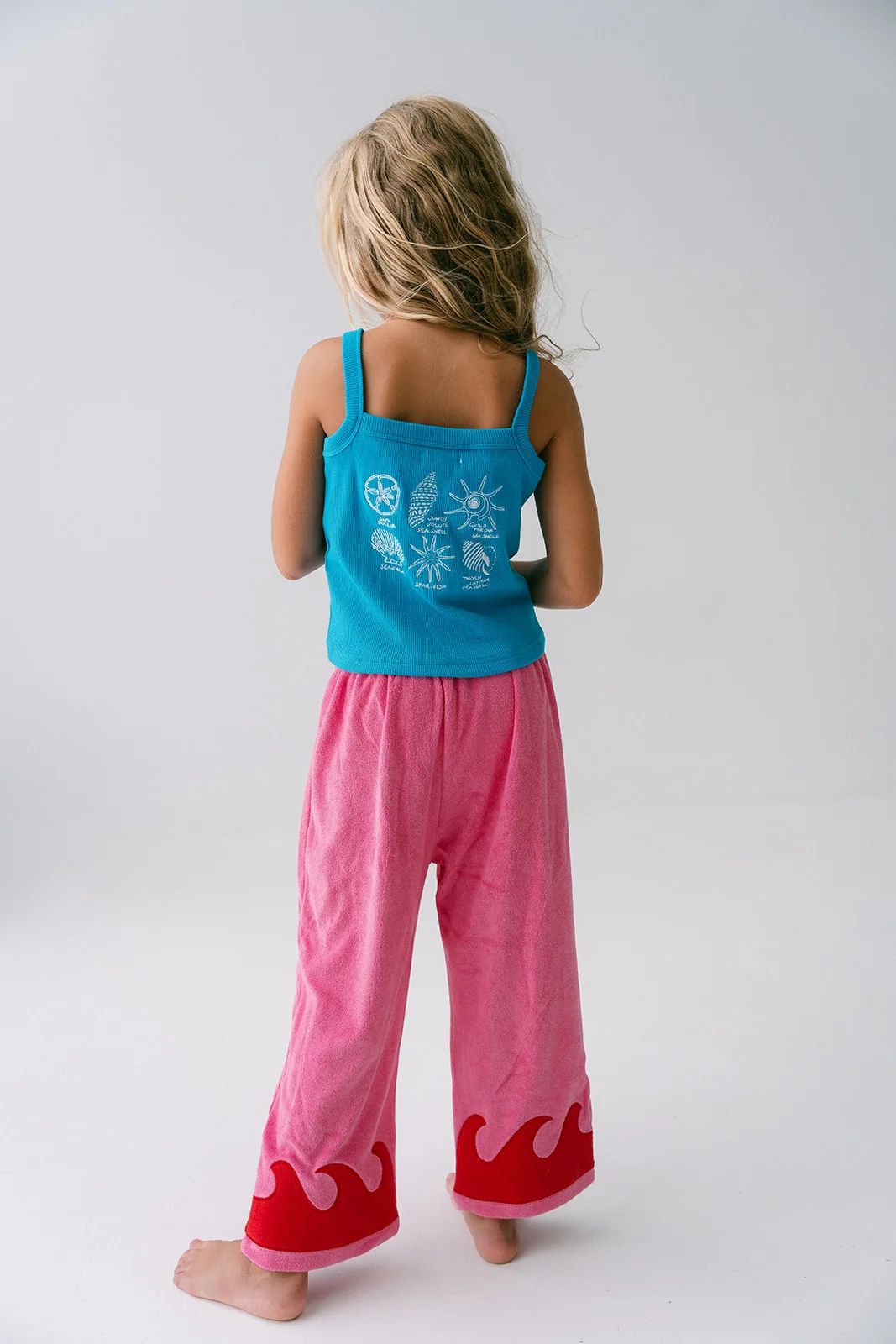 Wave pants pink / red