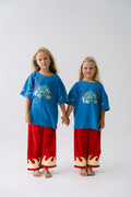Wave pants red/ yellow