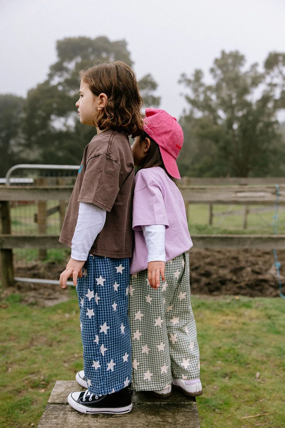 Star Pants – Blue Gingham