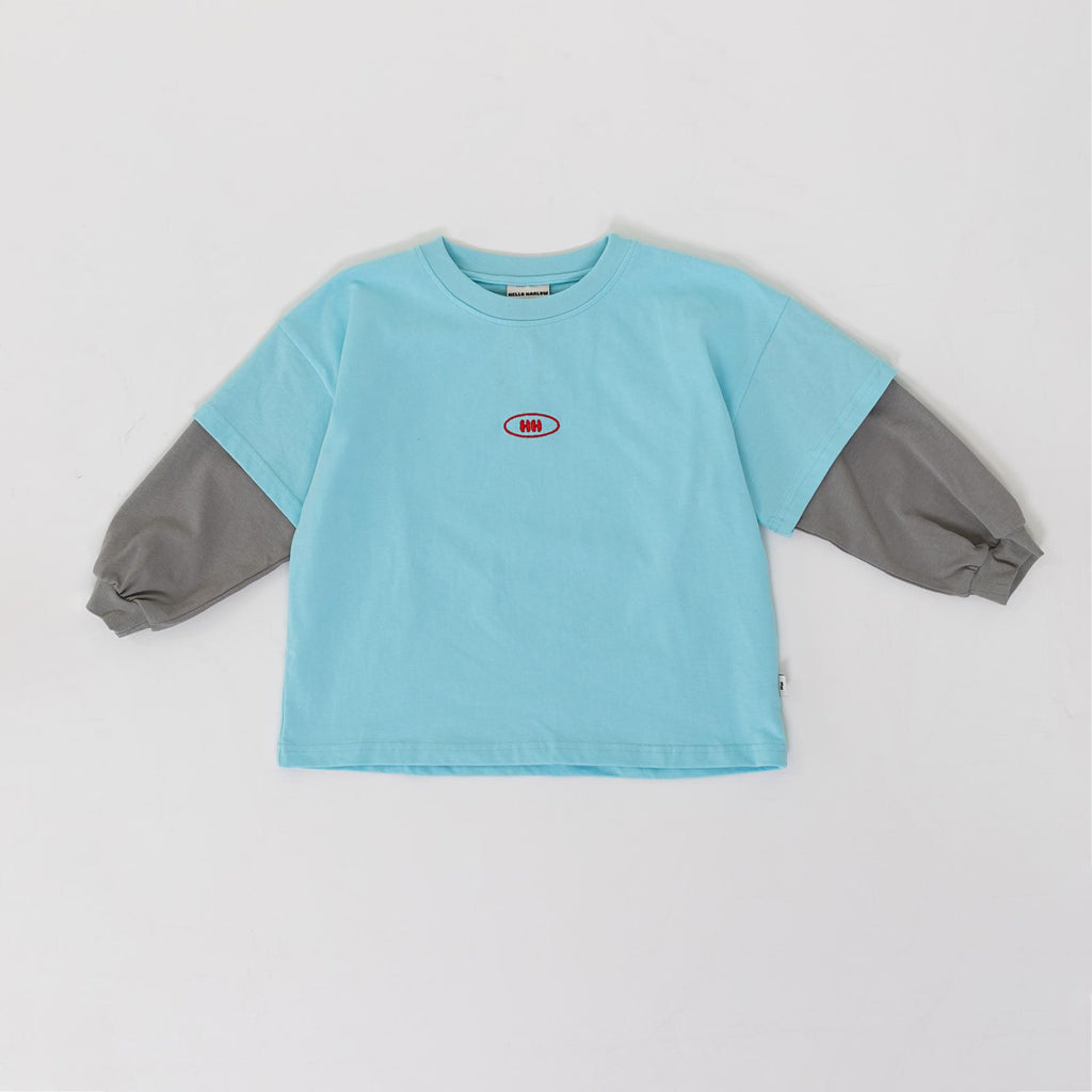 Double Layered Tee – Turquoise