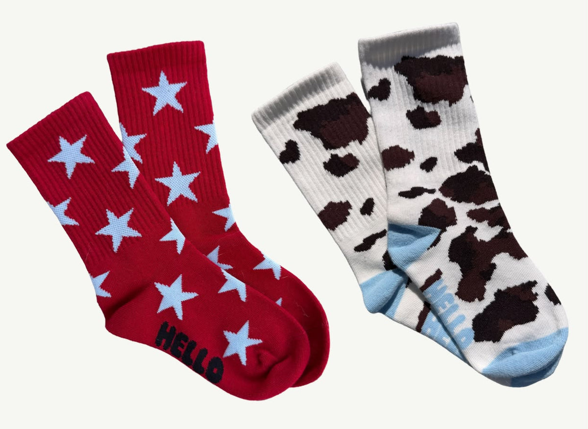 Hello Socks – Red Stars