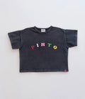 Pinto Tee - Faded Black Multi Colour