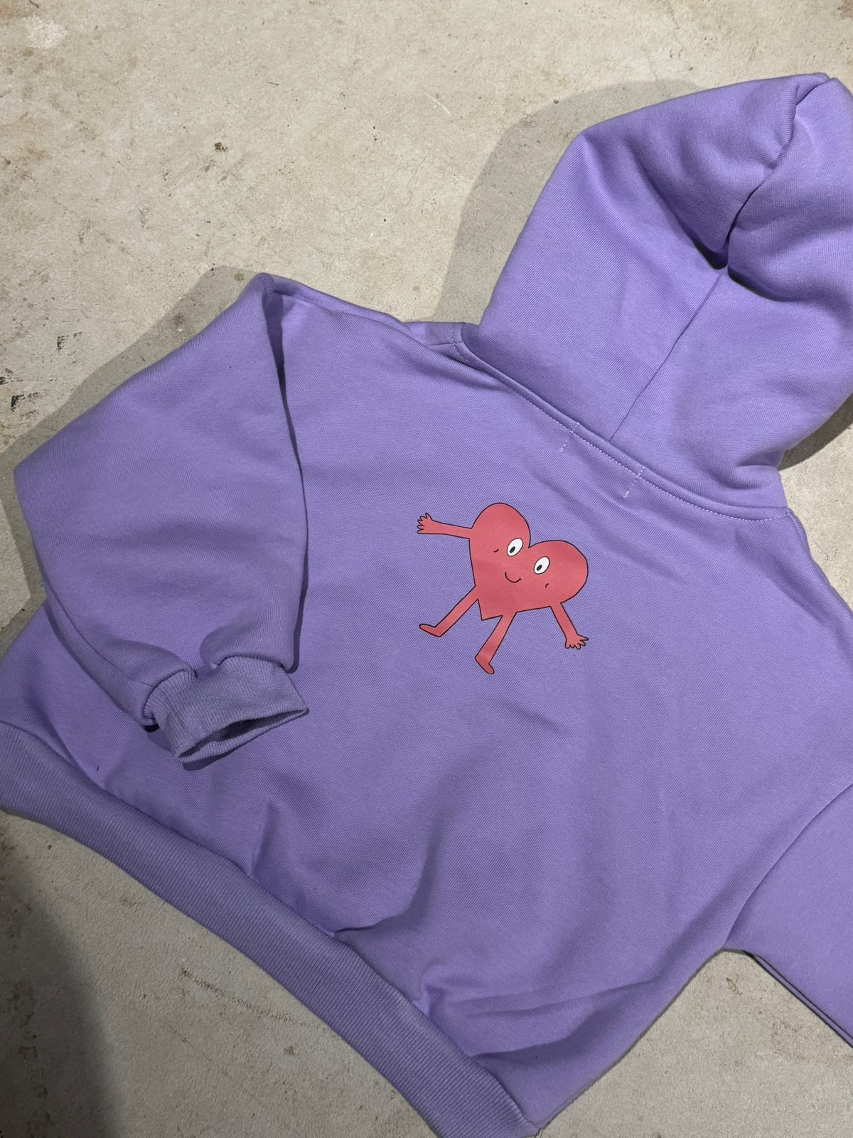 Kids Oversized Fleece Hoodie – Lilac