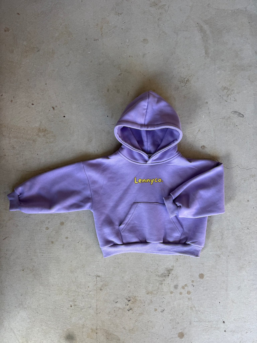 Kids Oversized Fleece Hoodie – Lilac