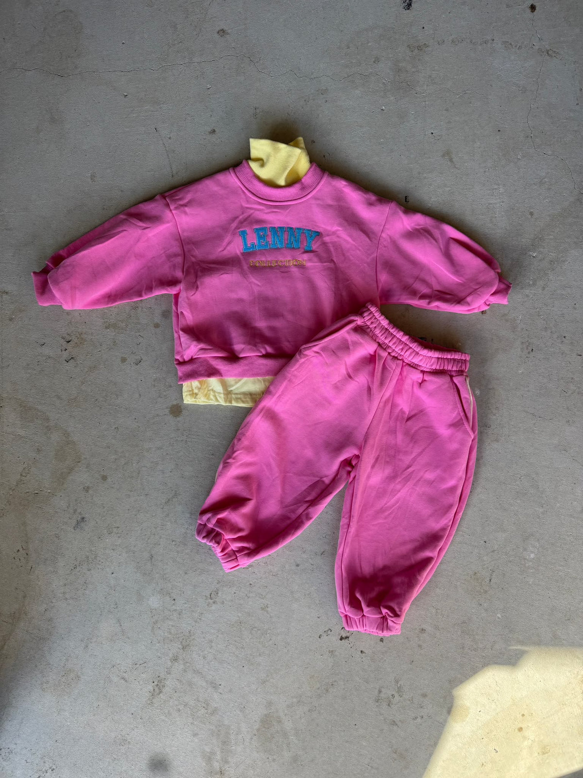 Tracksuit Set – Hot Pink/Yellow